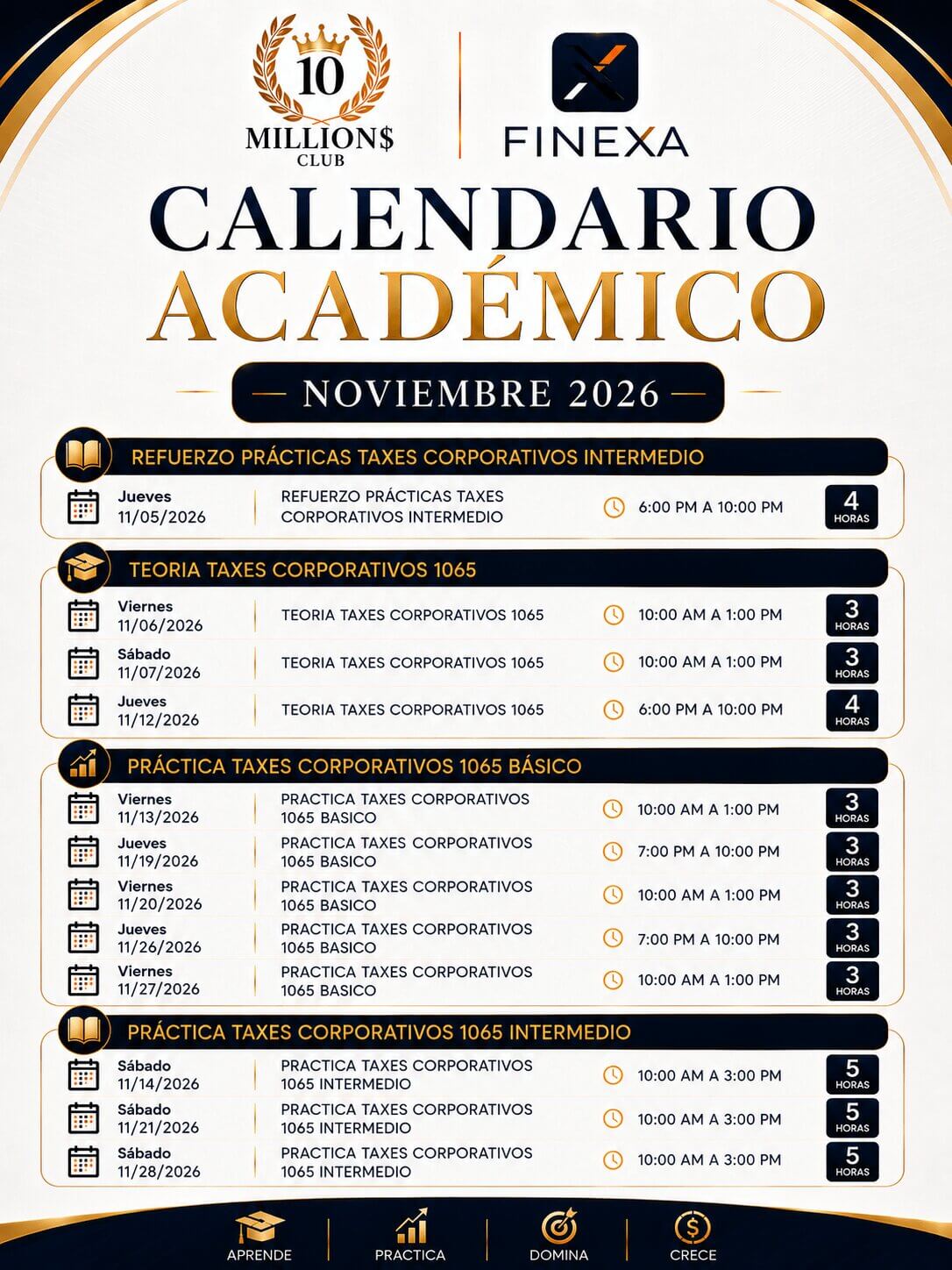 Horario 5