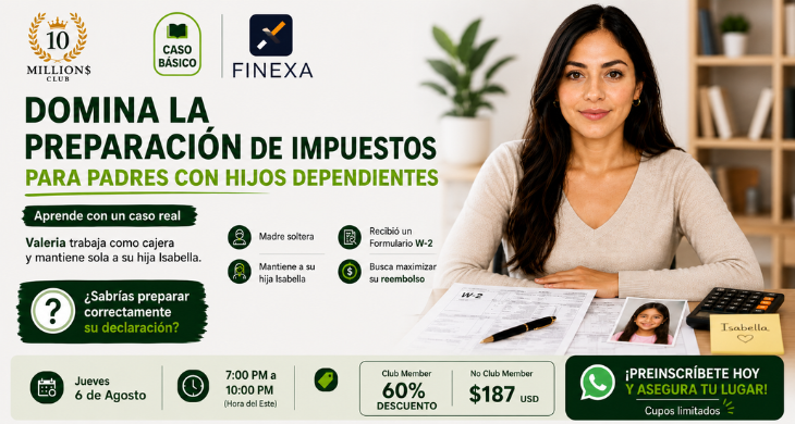 Caso para preparacion de Impuestos 1040 Para Padres con Hijos Dependientes
